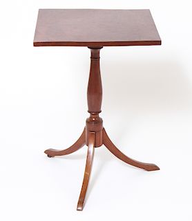 Federal Manner Square Top Tea Table w Tripod Base