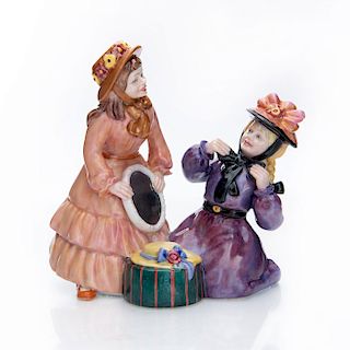 ROYAL DOULTON PROTOTYPE GROUP FIGURINE, TRYING ON HATS