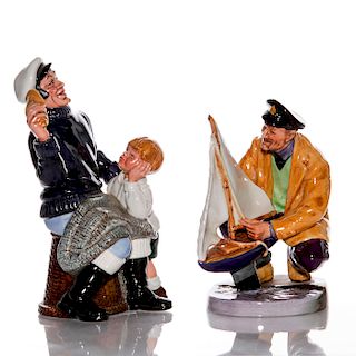 2 ROYAL DOULTON FIGURINES, SEA CHARACTERS SERIES