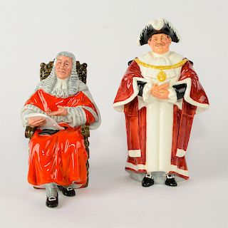 PAIR OF ROYAL DOULTON FIGURINES, MAYOR AND JUDGE