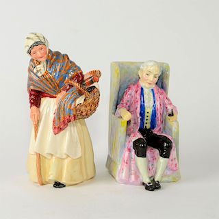 PAIR OF ROYAL DOULTON FIGURINES, GRANDMA AND DARBY