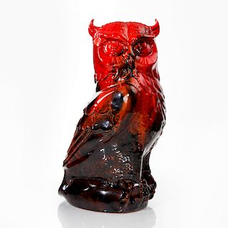 ROYAL DOULTON VEINED FLAMBE GREAT HORNED OWL