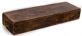 19th Century Musket or Rifle Military Shipping Crate 
