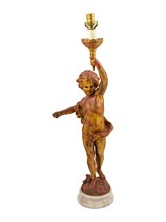 A Giltwood Figure<br>19TH/20TH CENTURY<br>mounted