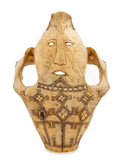 A Bone Mask Carving