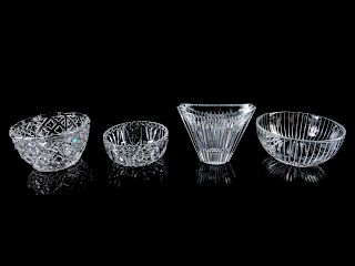 A Group of Four Cut Glass Bowls<br>Diameter of la