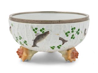 A Musterschutz Porcelain Bowl <br>with conch shel