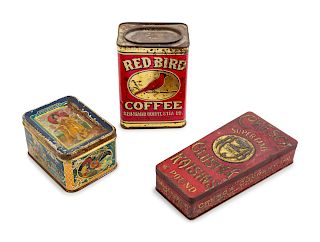 A Group of Tins<br>comprising 3 in total.<br>Heig