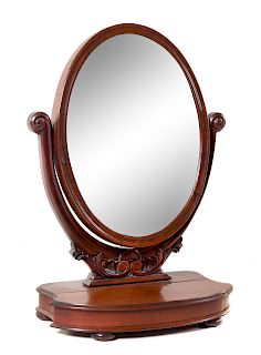 A Victorian Mahogany Dressing Mirror<br>19TH CENT