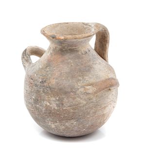 A Greek Pottery Vessel<br>having a globular body 