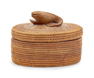A Nantucket Basket <br>Height 4 x width 7 inches.