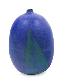 A Ceramic Vase<br>Height 8 3/4 inches.