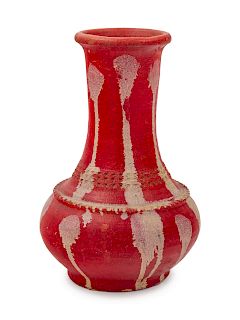 A Ceramic Vase<br>Height 11 1/2 inches.