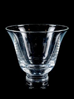 A Steuben Glass Vase<br>Height 6 3/4 inches.