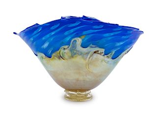 A Studio Glass Vase<br>LATE 20TH CENTURY<br>of ta