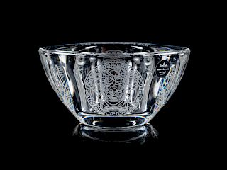 A Rosenthal for Versace Frosted Glass Bowl<br>20T