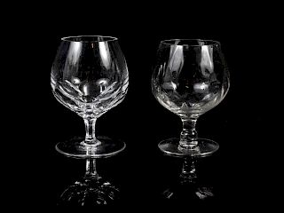 A Set of Thirteen Galway Glass Snifters<br>in two