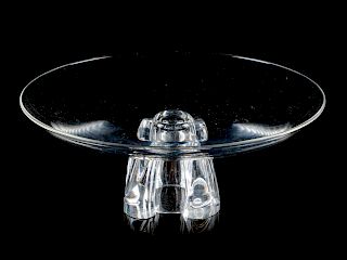 A Steuben Glass Centerpiece Bowl<br>20TH CENTURY<