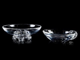 Two Steuben Glass Bowls<br>20TH CENTURY<br>each o