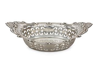 An American Silver Candy Dish<br>Width 8 1/4 inch