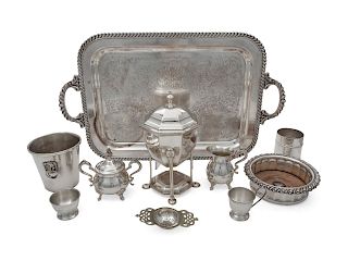 A Collection of Silver-Plate Serving Articles<br>