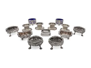 A Collection of Salt Cellars<br>English and Ameri