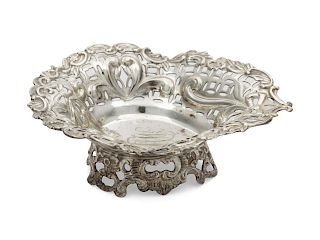 An English Silver Candy Dish<br>Maker's mark obsc