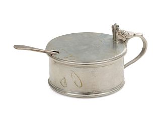 An English Silver Mustard Pot<br>marked "Walter H