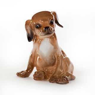 ROYAL DOULTON DOG FIGURE, PUPPY SEATED HN128