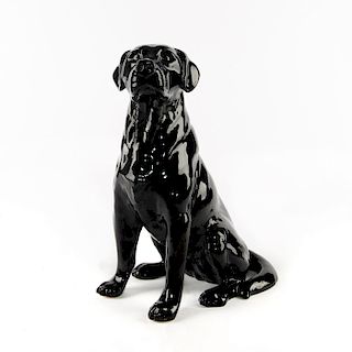 ROYAL DOULTON DOG FIGURE FIRESIDE DOG BLACK LABRADOR