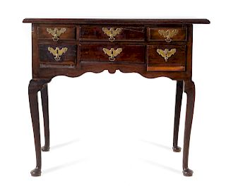 A Queen Anne Style Mahogany Lowboy<br>19TH CENTUR