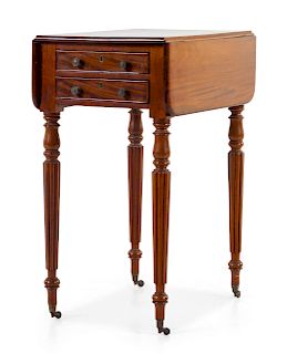 An American Drop-Leaf Work Table <br>LATE 19TH/EA