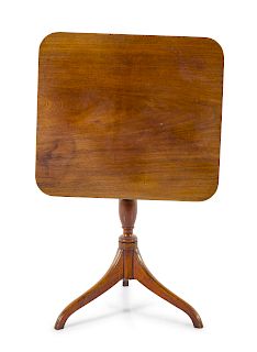 A George III Style Mahogany Tilt-Top Table <br>19