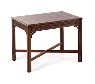 A Chinese Chippendale Style Side Table<br>Height 