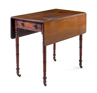 A Regency Style Mahogany Pembroke Table<br>LATE 1