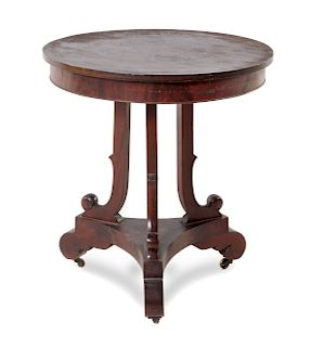 A Victorian Mahogany Table<br>Height 29 1/4 inche