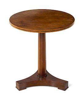 A Biedermeier Style Walnut Table<br>Height 22 1/4