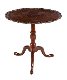A George II Style Mahogany Tilt-Top Table<br>19TH