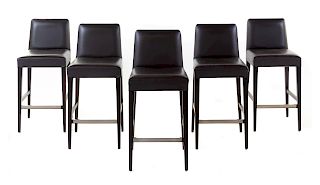 A Set of Five Ceccotti Stools<br>Height 38 x widt