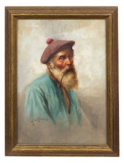 Artist Unknown<br>20TH CENTURY<br>Old Man with Pi