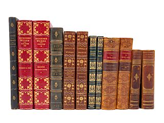 [BINDINGS]. A group of 8 works finely bound, comp