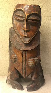 Lega Cattle Horn Figure, Ex Jean-Pierre Hallet