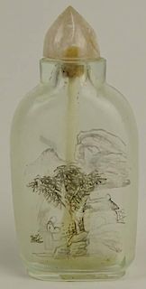 Antique Chinese Inside Painted Glass Snuff Bottle