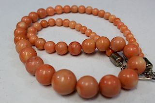 Coral necklace.