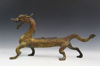 Chinese bronze dragon.