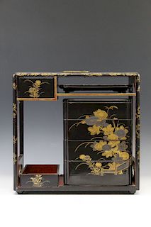 Japanese lacquer picnic box.