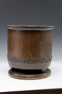 Japanese bronze pot.