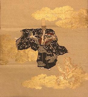 Fukusa with Okina Dancer, Edo Period
