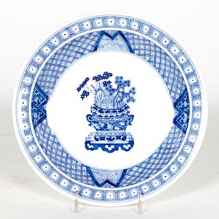 Japanese Arita Round Blue & White Porcelain Plate