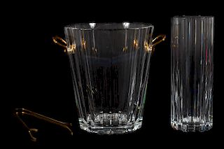Baccarat Crystal Vase and Champagne Bucket